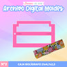 2.- MOLDE: PLANTILLA CAJA BOLÍGRAFO - ARCHIVO DIGITAL
