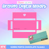4.- MOLDE: PLANTILLA SOBRE PORTA CHOCOLATE - ARCHIVO DIGITAL