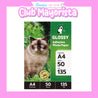 12 RESMA PAPEL FOTOGRÁFICO ADHESIVO GLOSSY A4 / 135 GRS - CLUB MAYORISTA