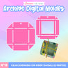15.- MOLDE: PLANTILLA CAJA CUADRADA CON VISOR - ARCHIVO DIGITAL