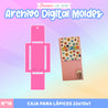 16.- MOLDE: PLANTILLA CAJA PARA LÁPICES - ARCHIVO DIGITAL
