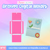 17.- MOLDE: PLANTILLA CAJA PARA CUADERNO A5 PEQUEÑA- ARCHIVO DIGITAL