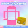 21.- MOLDE: PLANTILLA CAJA PARA CUADERNO O AGENDA - ARCHIVO DIGITAL