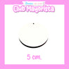 50 UNIDADES CÍRCULO 5 CM PARA LLAVERO MDF BLANCO SUBLIMABLE - CLUB MAYORISTA