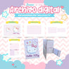 PROYECTO ENCUADERNACIÓN HELLO KITTY FLOREADO