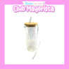6 VASO TAPA BAMBÚ TRANSPARENTE SUBLIMABLE DOBLE PARED 15OZ - CLUB MAYORISTA