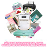 SÚPER KIT FULL UNIVERSAL CINCH GUILLOTINA PINK + IMPRESORA CANON PARA PAPELERÍA