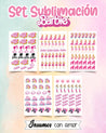 SET 10 LÁMINAS DE SUBLIMACIÓN BARBIE