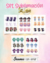 SET 10 LÁMINAS DE SUBLIMACIÓN - SAILOR MOON