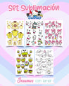 SET 10 LÁMINAS DE SUBLIMACIÓN SANRIO