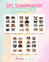 SET 10 LÁMINAS DE SUBLIMACIÓN - PERRITOS