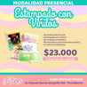 TALLER PRESENCIAL TÉCNICAS DE ESTAMPADO CON VINILOS: TEXTIL Y DECORATIVO (MIÉRCOLES 14 DE MAYO DE 10:00 A 15:00 HRS) SEDE MANUEL MONTT