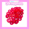 50 DISCOS DE ENCUADERNACIÓN COLOR FUCSIA TRANSPARENTE 23MM - CLUB MAYORISTA