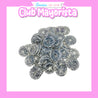 50 DISCOS DE ENCUADERNACIÓN COLOR NEGRO GLITTER 23MM - CLUB MAYORISTA