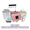 kit con insumos de la marca lily para personalizar vasos y botellas hasta 30onz.