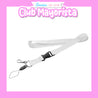 25 LANYARD BLANCO DE POLIÉSTER 2 CM DE ANCHO - CLUB MAYORISTA