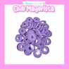 50 DISCOS DE ENCUADERNACIÓN COLOR LILA 23MM - CLUB MAYORISTA
