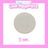 50 UNIDADES CÍRCULO 5 CM PARA LLAVERO BLANCO SUBLIMABLE - CLUB MAYORISTA