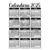 CALENDARIO 2025 COLOR NEGRO