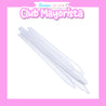 25 PALITOS TOPPER ACRÍLICO 20 CM TRANSPARENTE - CLUB MAYORISTA
