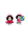 set de 2 unidades de pasa elásticos con diseño del personaje Mafalda