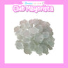 100 UNIDADES PASA ELÁSTICO 2,5 CM ACRÍLICO MIX COLORES GLITTER - CLUB MAYORISTA