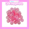 50 DISCOS DE ENCUADERNACIÓN COLOR ROSADO GLITTER 23MM - CLUB MAYORISTA