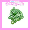 50 DISCOS DE ENCUADERNACIÓN COLOR VERDE METALIZADO 23MM - CLUB MAYORISTA