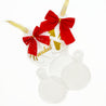 TAG PLANO 8CM PARA ÁRBOL DE NAVIDAD / ESFERA PLANA DE ACRÍLICO